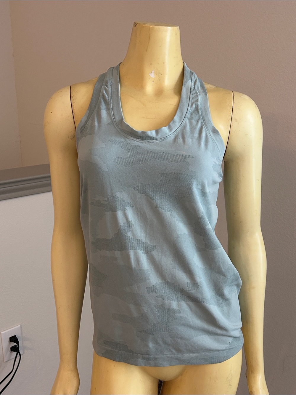 Athleta Light green camouflage Camouflage Racerback Tank medium